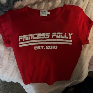 Princess Polly Bold Red Baby Tee